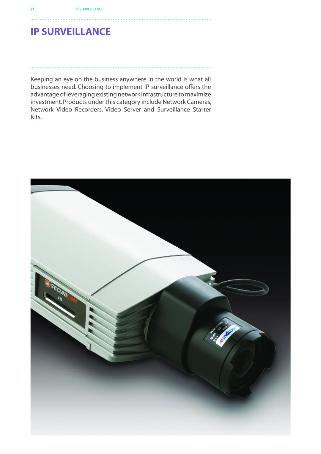 D-Link DES-7200 manual Ip Surveillance, ip surveillance 