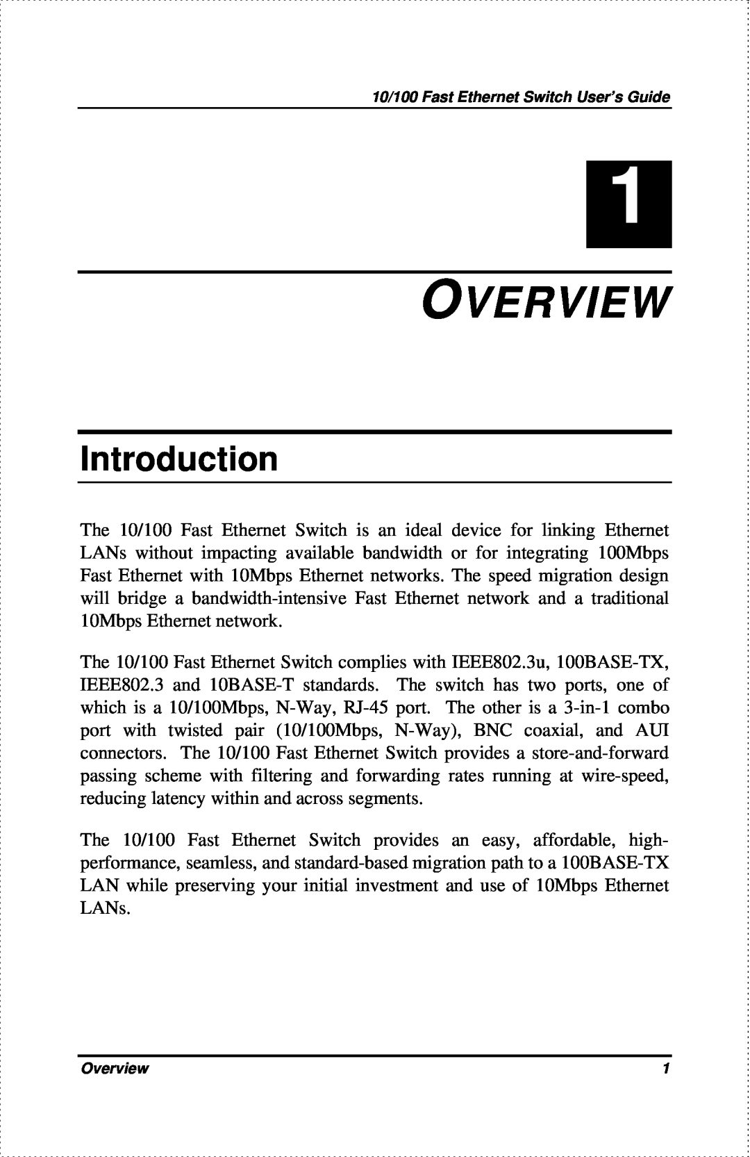 D-Link DES-802 manual Overview, Introduction 