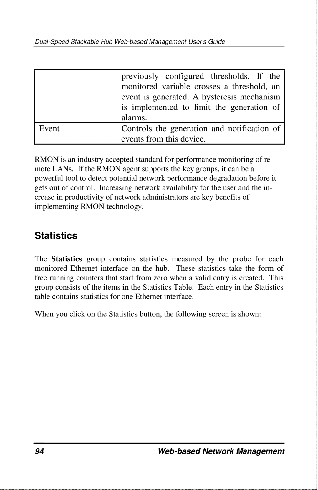 D-Link DFE-2600 manual Statistics 