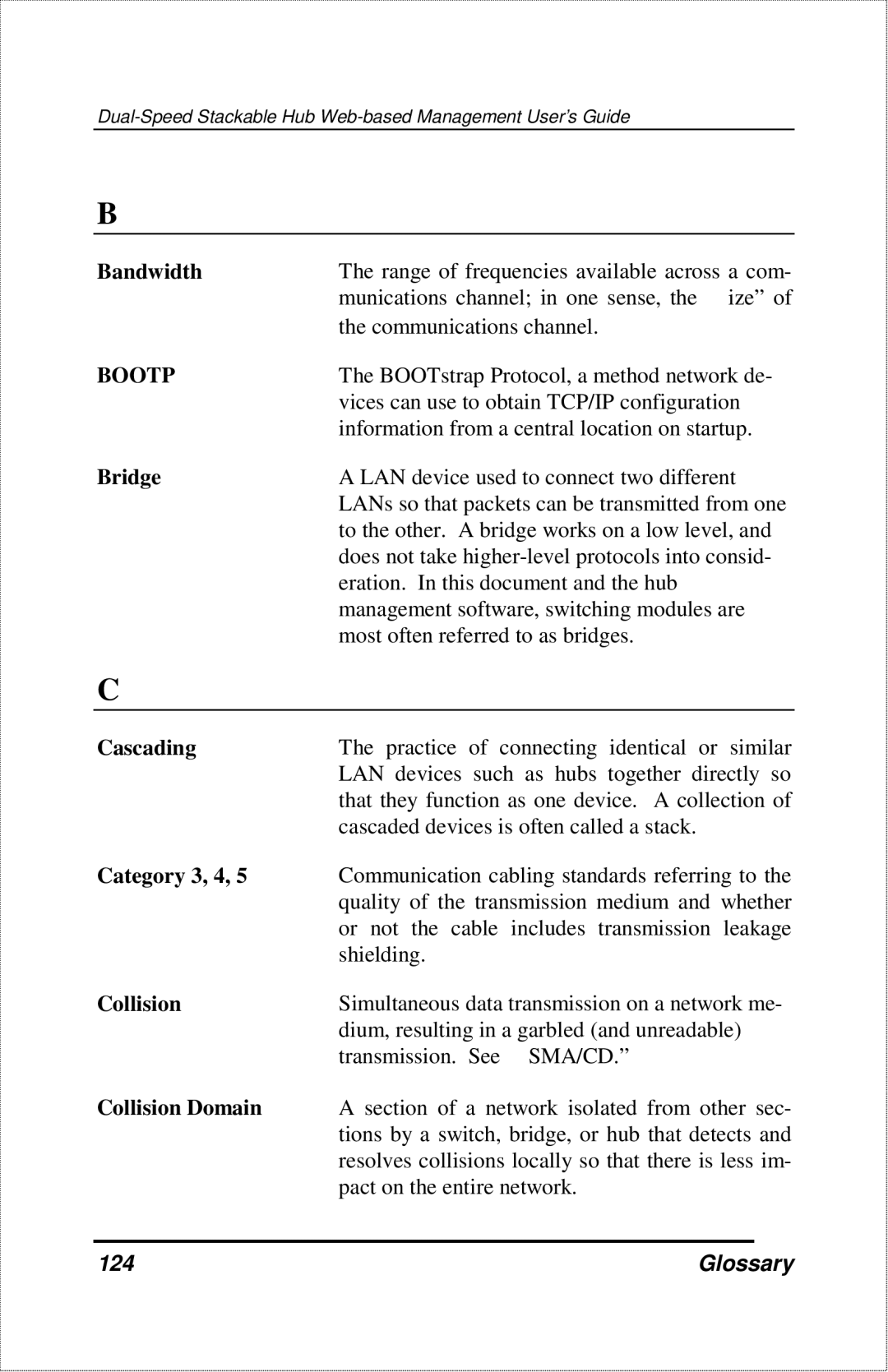 D-Link DFE-2600 manual Glossary 