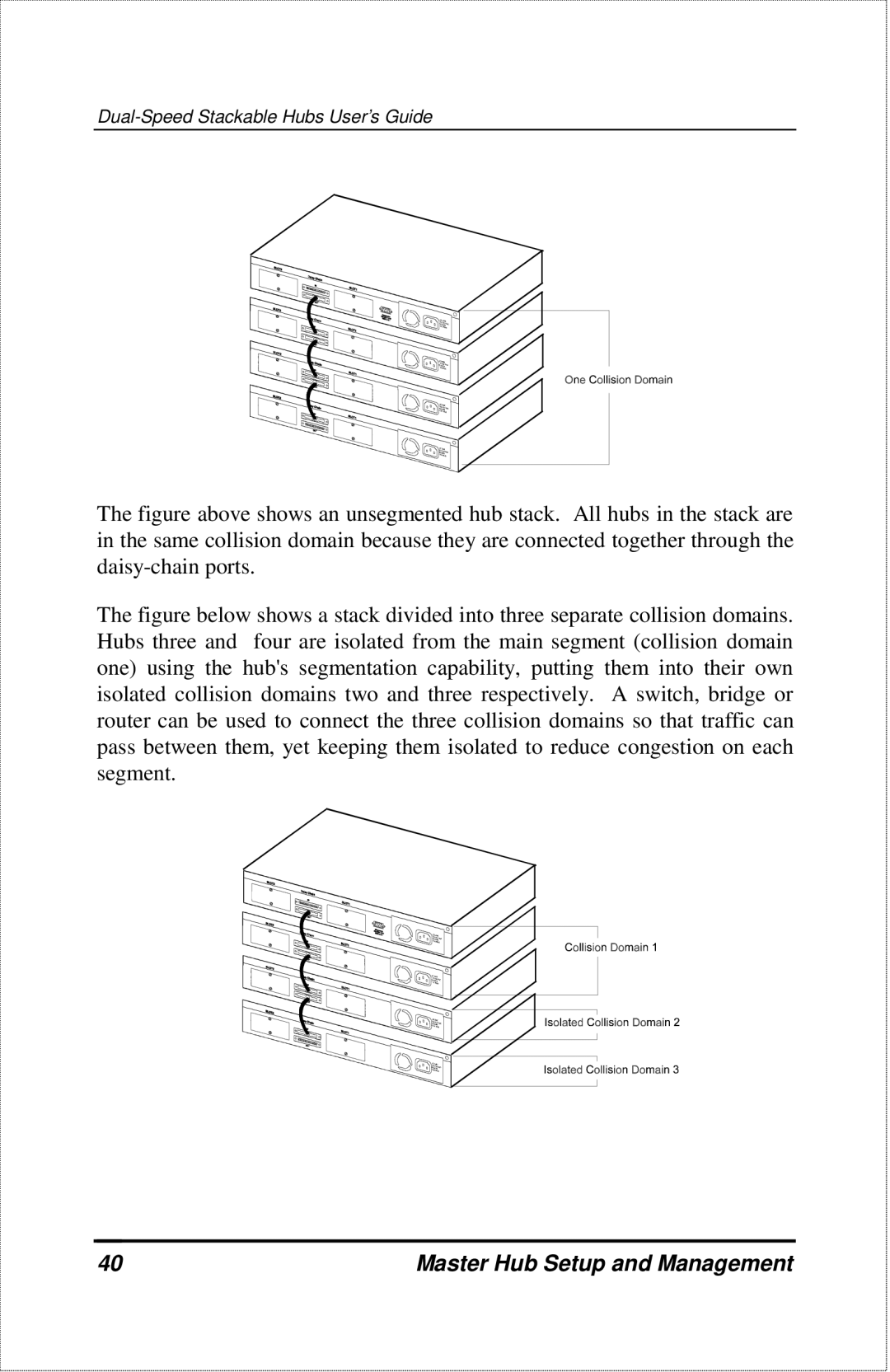 D-Link DFE-2600 manual Master Hub Setup and Management 