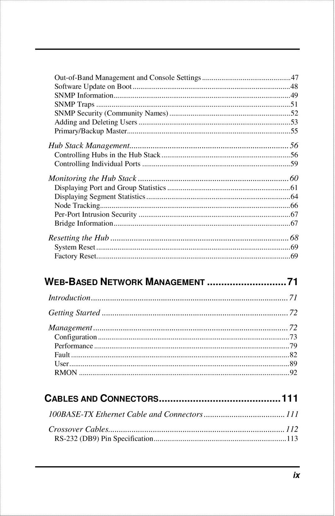 D-Link DFE-2600 manual 111, Monitoring the Hub Stack 