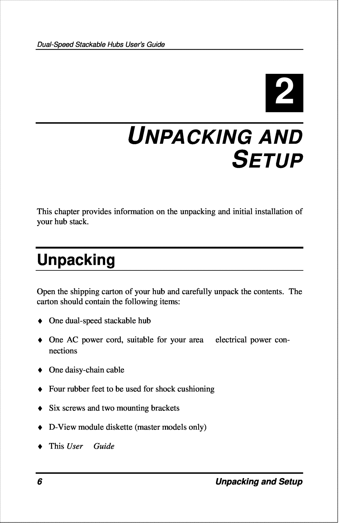D-Link DFE-2600 manual Unpacking And Setup, Unpacking and Setup 