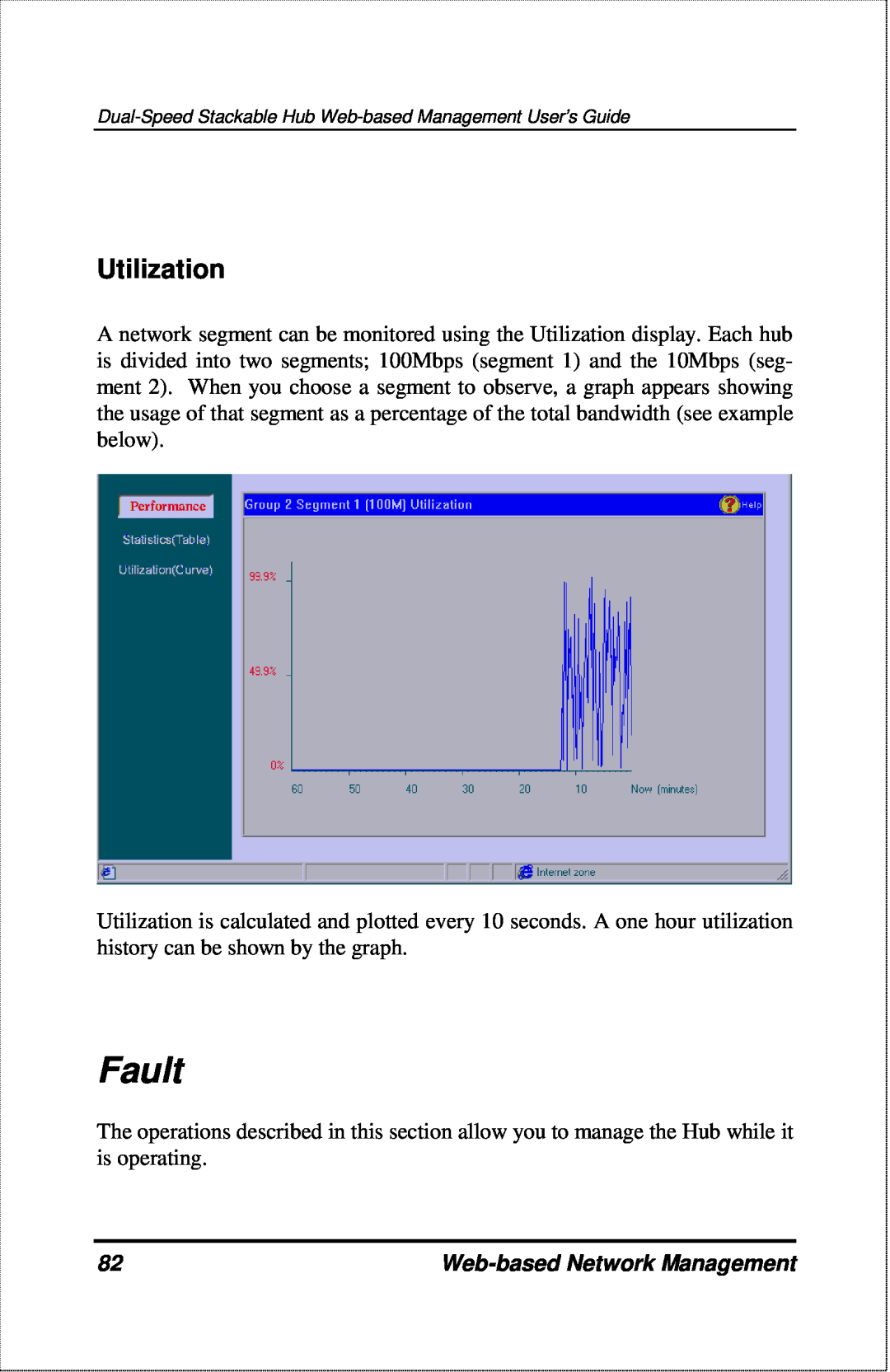 D-Link DFE-2600 manual Fault, Utilization, Web-based Network Management 