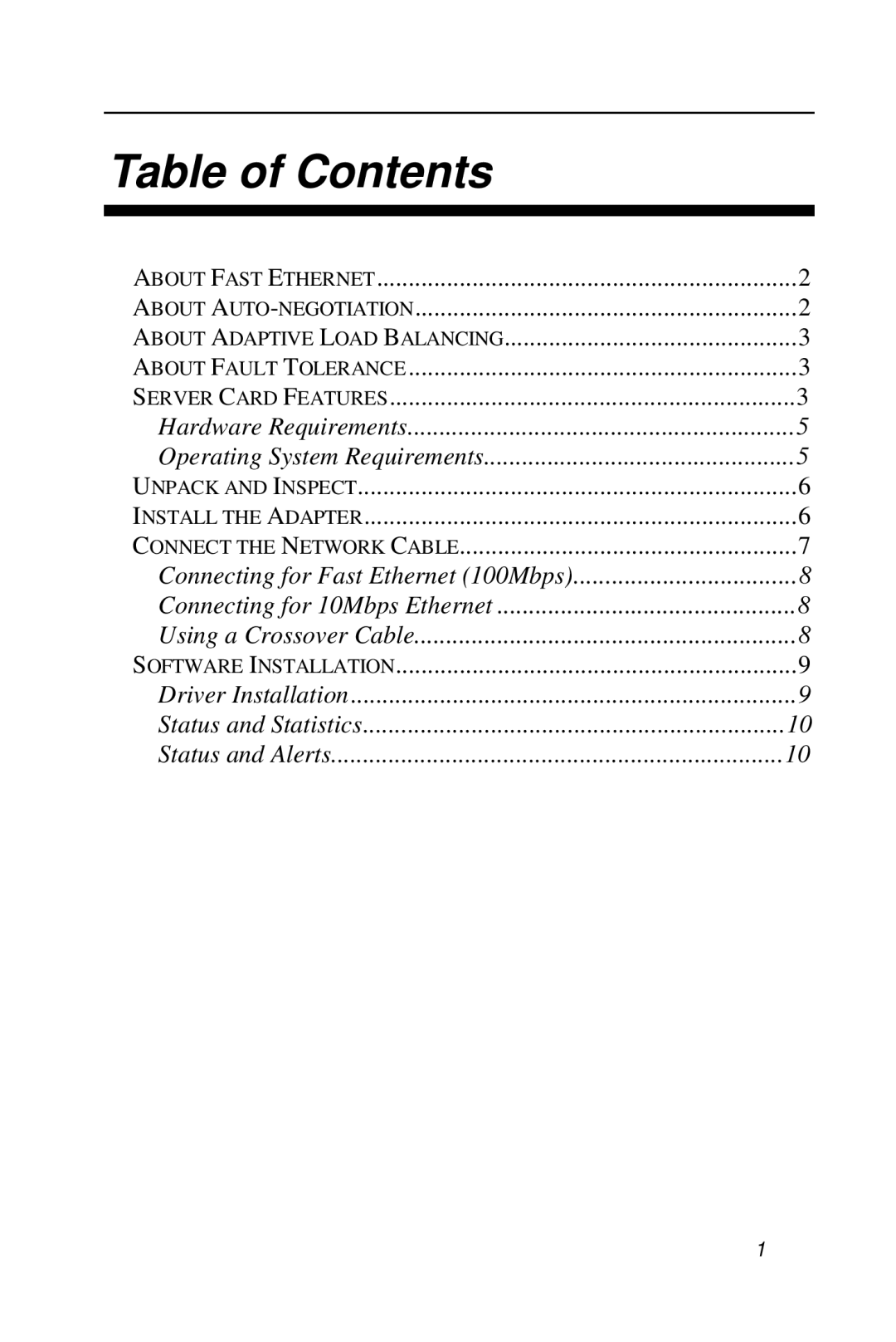 D-Link DFE-570TX manual Table of Contents 