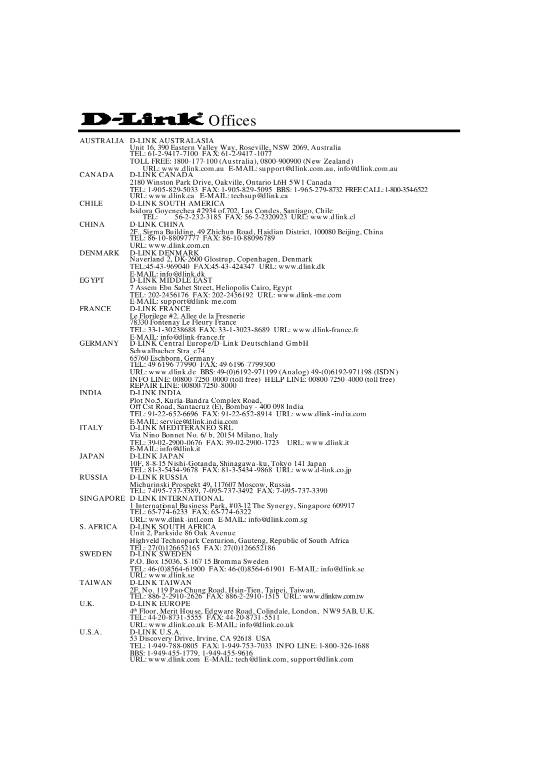 D-Link DFE-680TXD manual Offices 