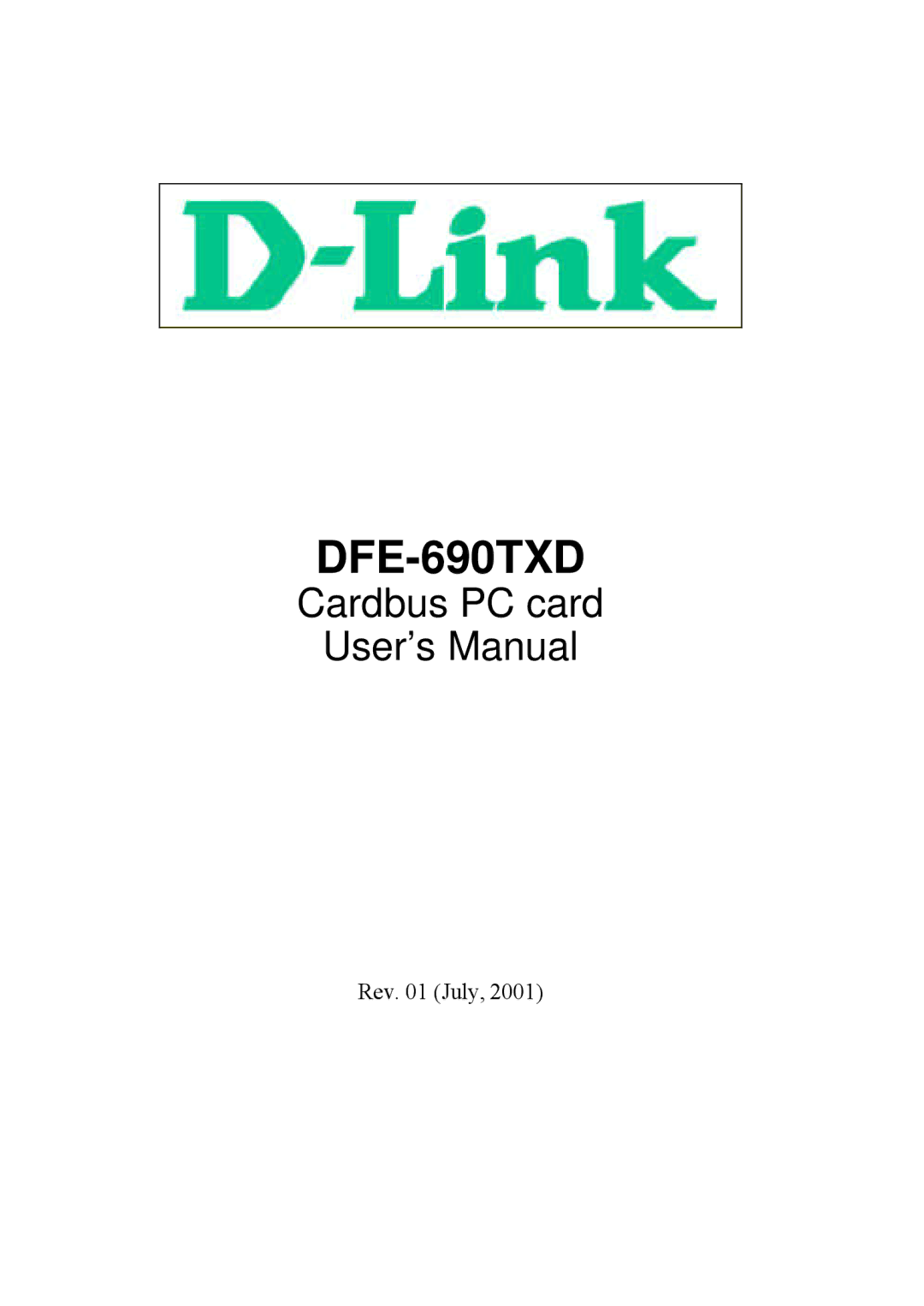 D-Link DFE-690TXD user manual 