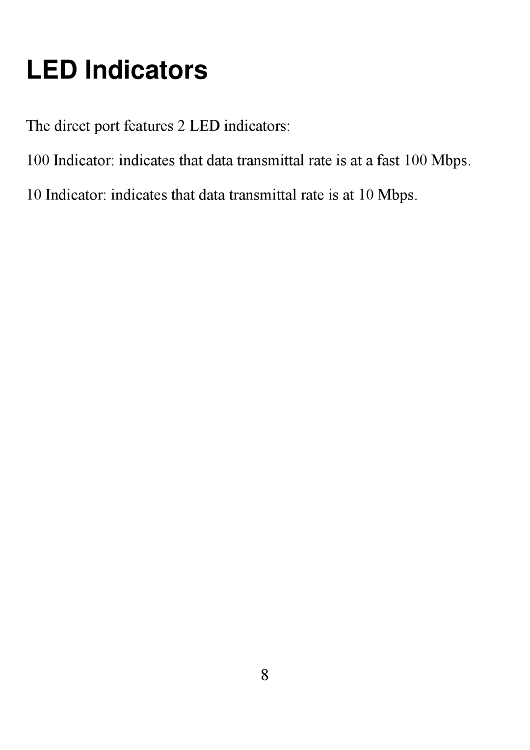 D-Link DFE-690TXD user manual LED Indicators 