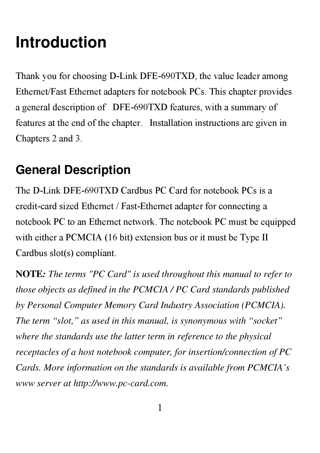 D-Link DFE-690TXD user manual Introduction, General Description 