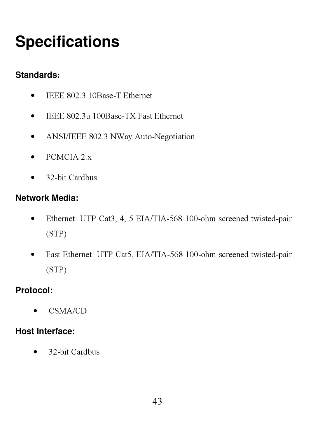 D-Link DFE-690TXD user manual Specifications, Standards 