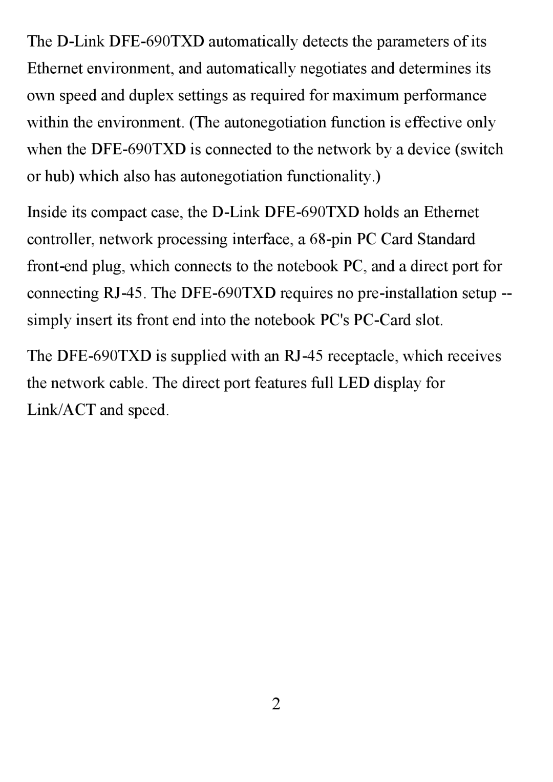 D-Link DFE-690TXD user manual 