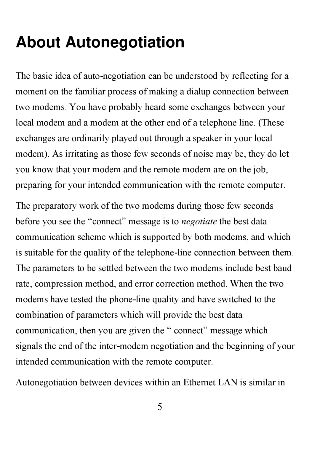 D-Link DFE-690TXD user manual About Autonegotiation 