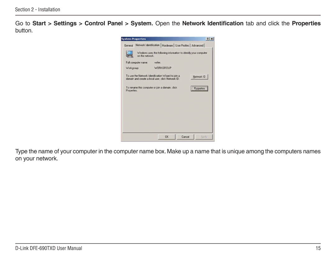 D-Link DFE-690TXD manual Installation 