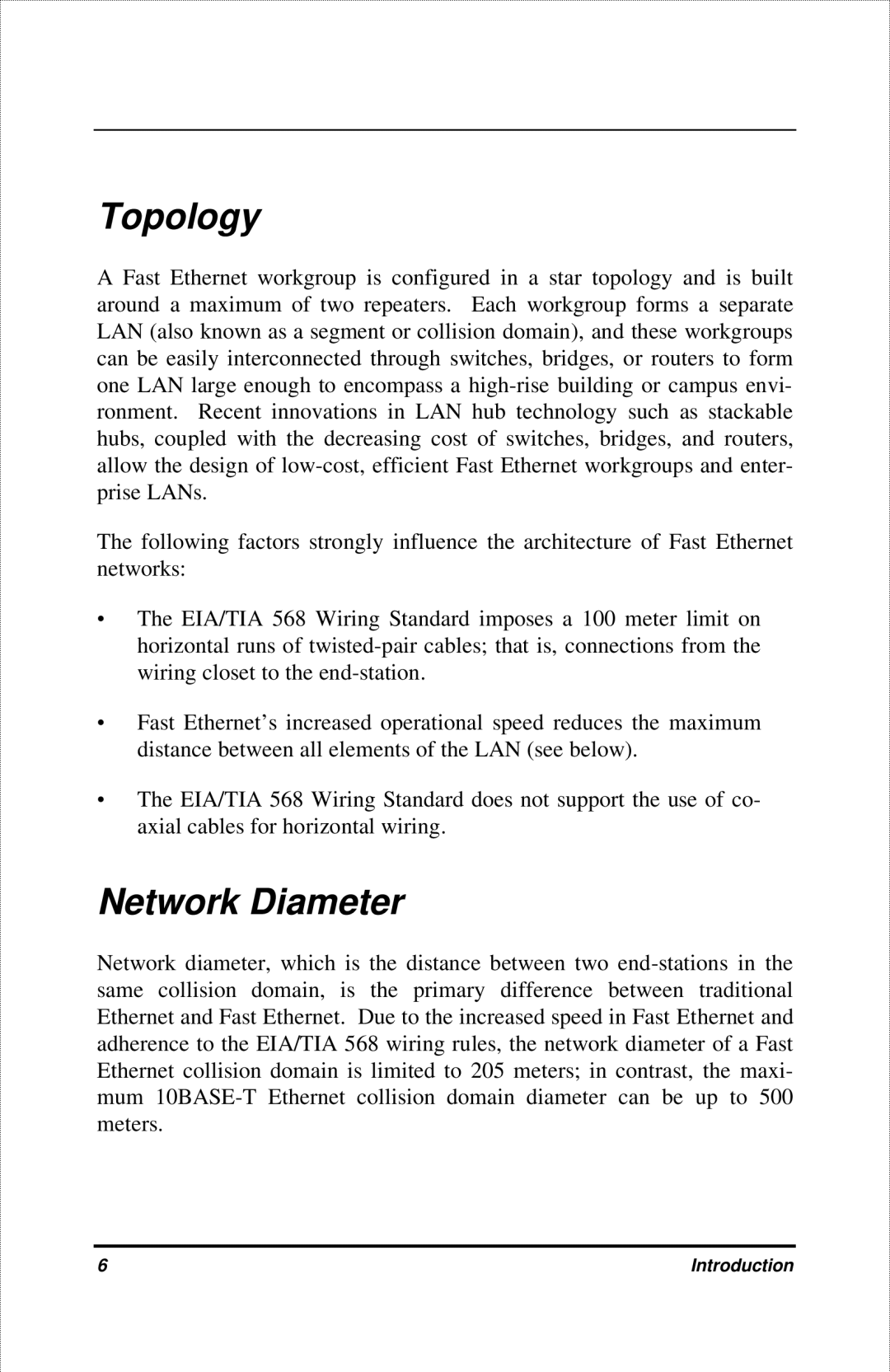 D-Link DFE-908X manual Topology, Network Diameter 