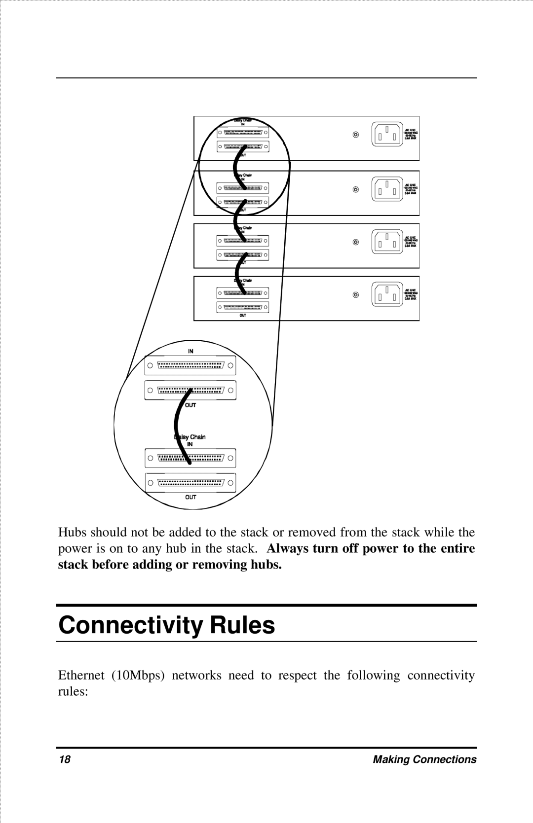 D-Link DFE-908X manual Connectivity Rules 