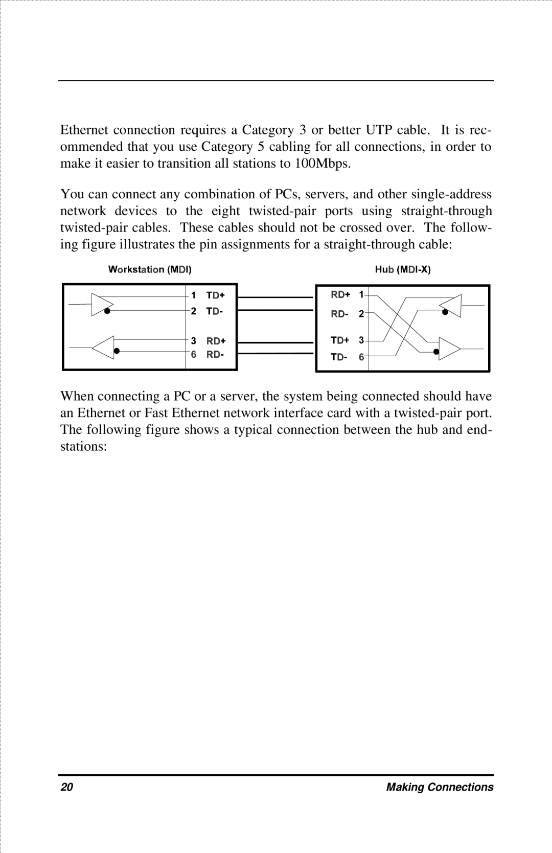 D-Link DFE-908X manual Making Connections 