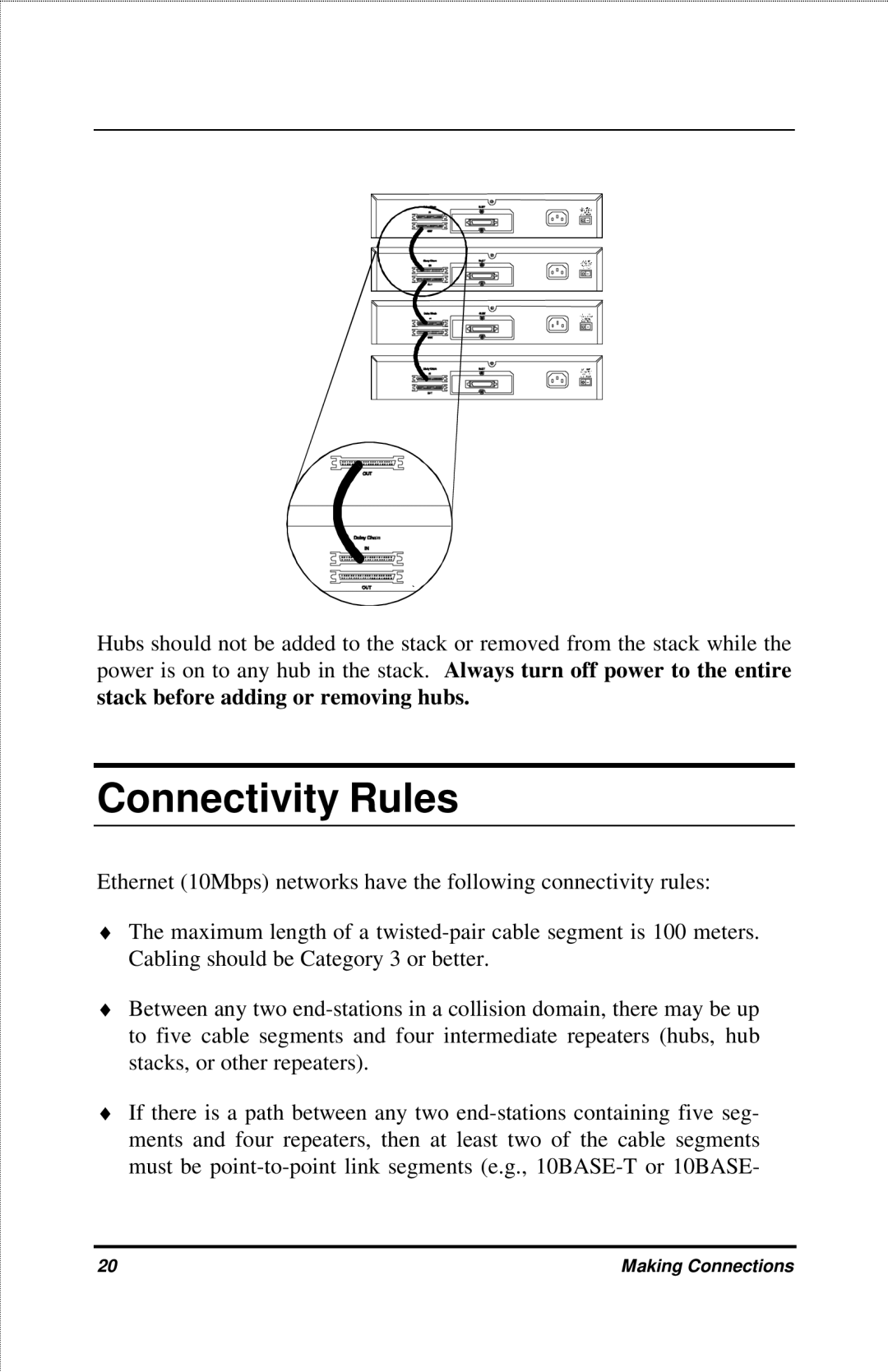 D-Link DFE-916X manual Connectivity Rules 