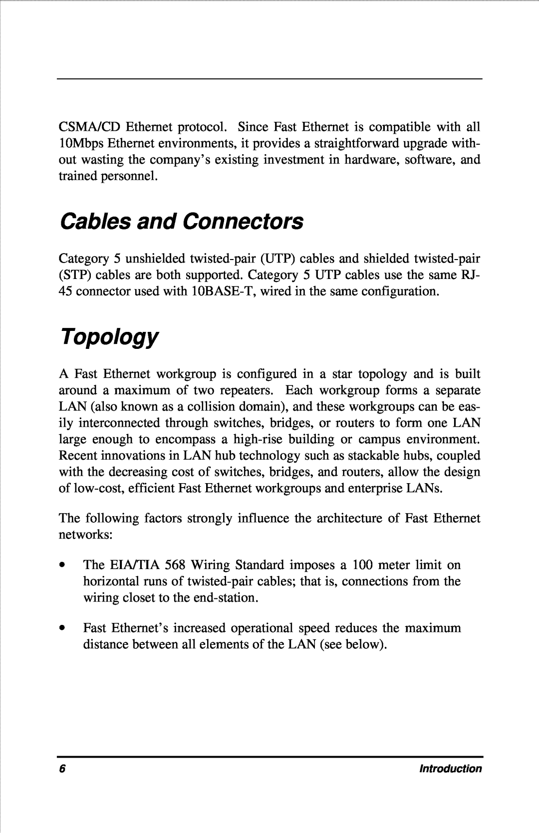 D-Link DFE-916X manual Cables and Connectors, Topology 