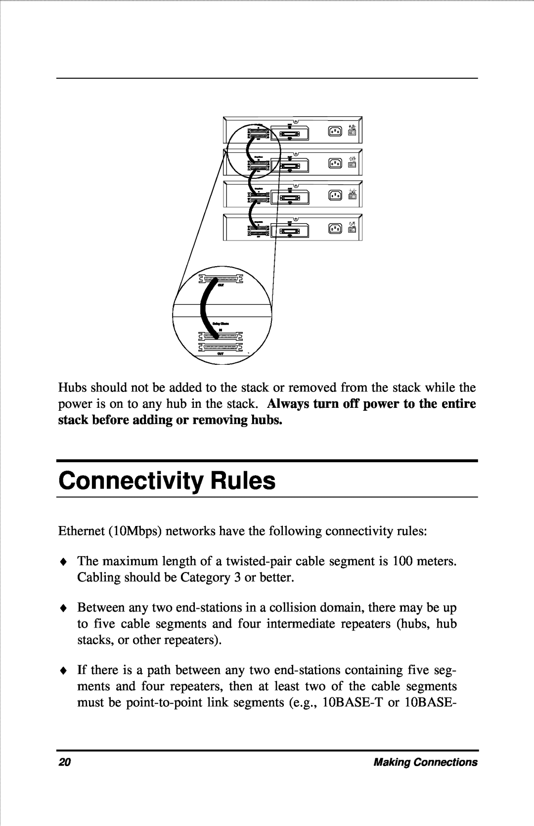 D-Link DFE-916X manual Connectivity Rules 