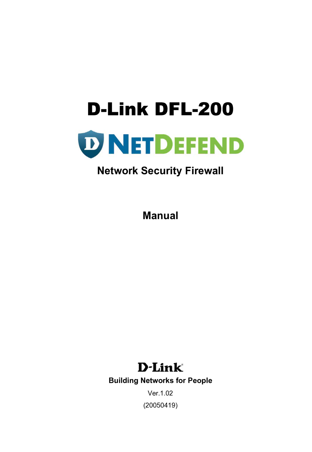 D-Link manual Link DFL-200 