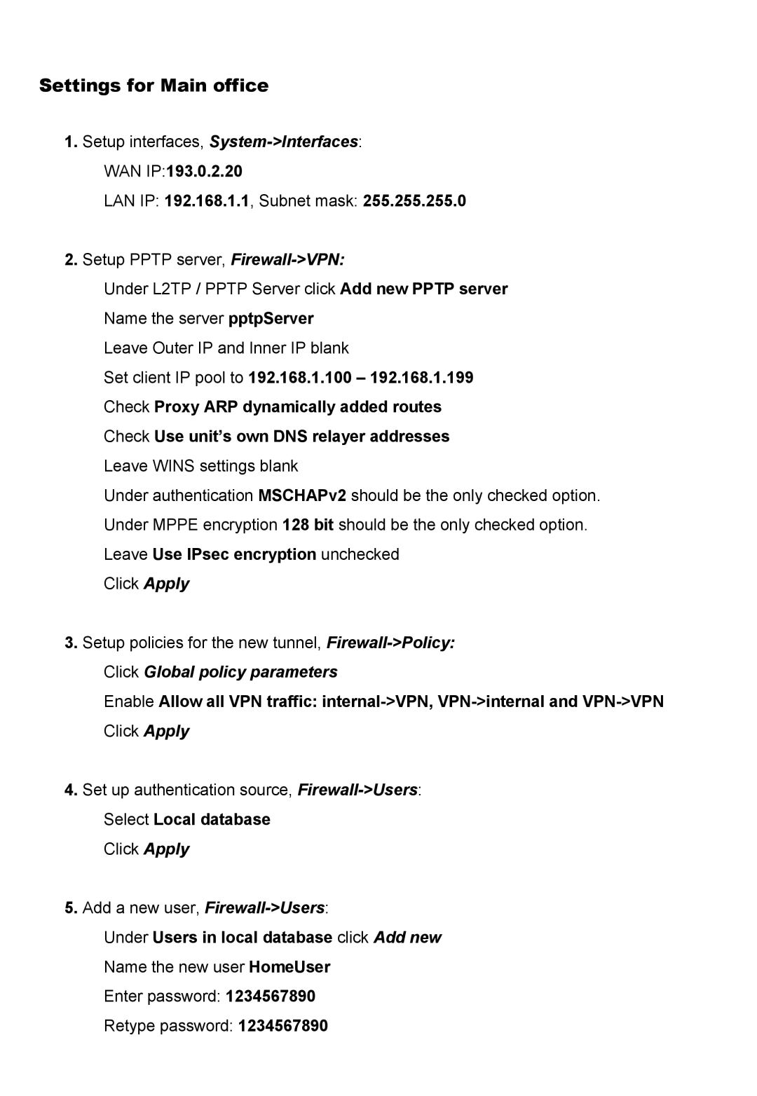 D-Link DFL-700 manual Setup interfaces, System-Interfaces WAN IP193.0.2.20 