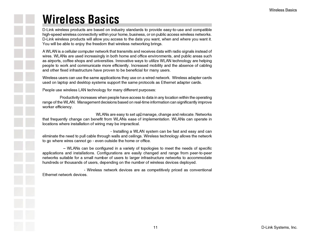 D-Link DGL-4300 manual Wireless Basics 