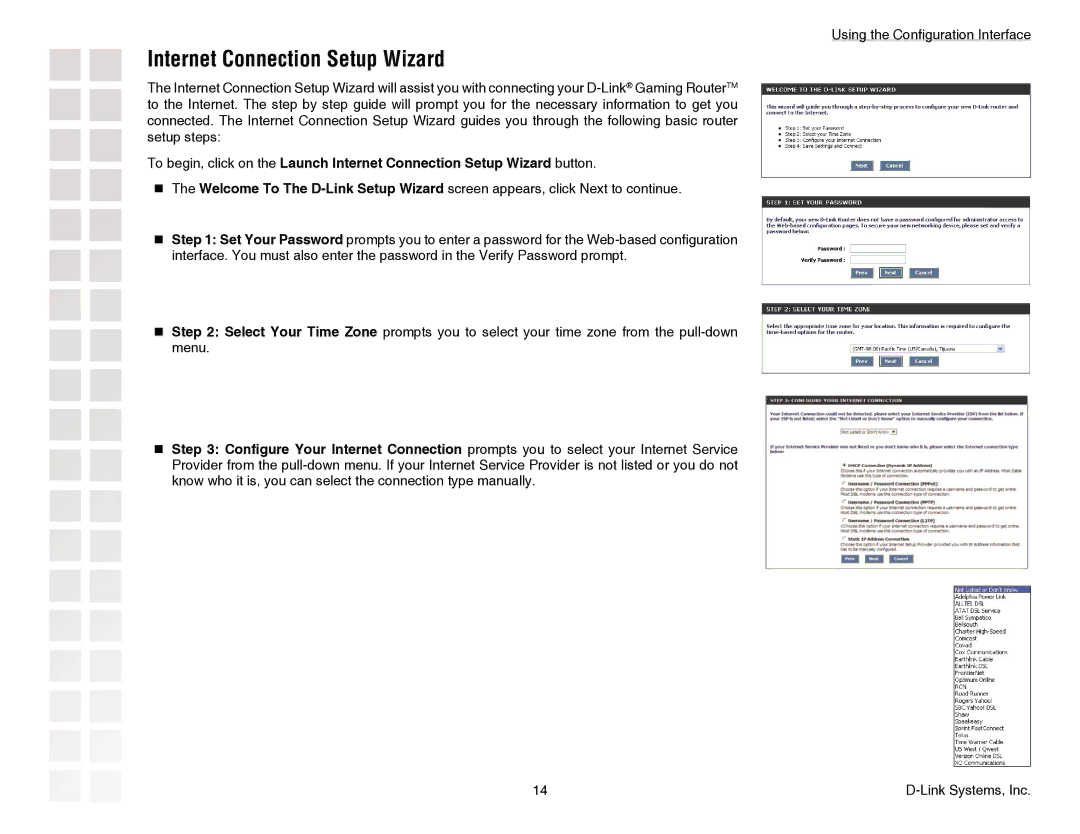 D-Link DGL-4300 manual Internet Connection Setup Wizard 