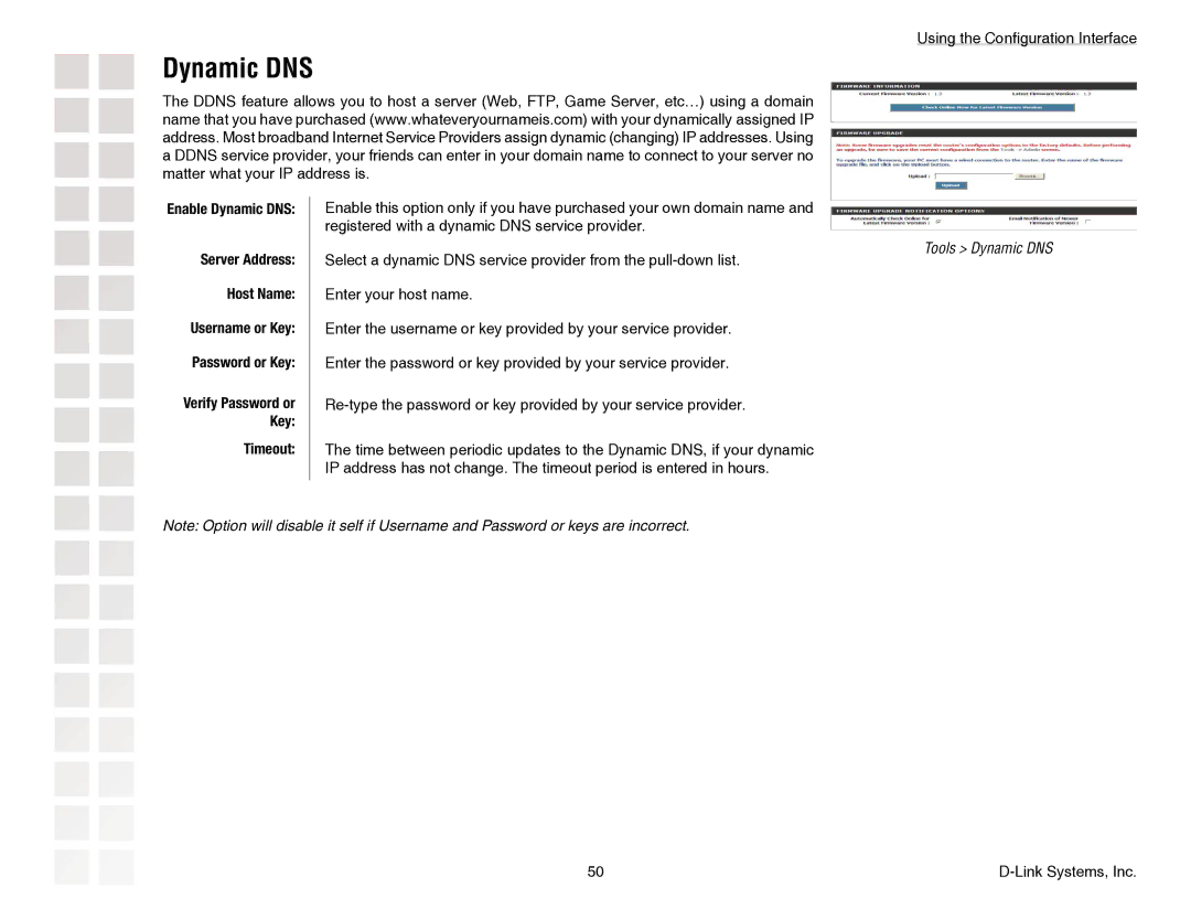 D-Link DGL-4300 manual Dynamic DNS, Timeout 