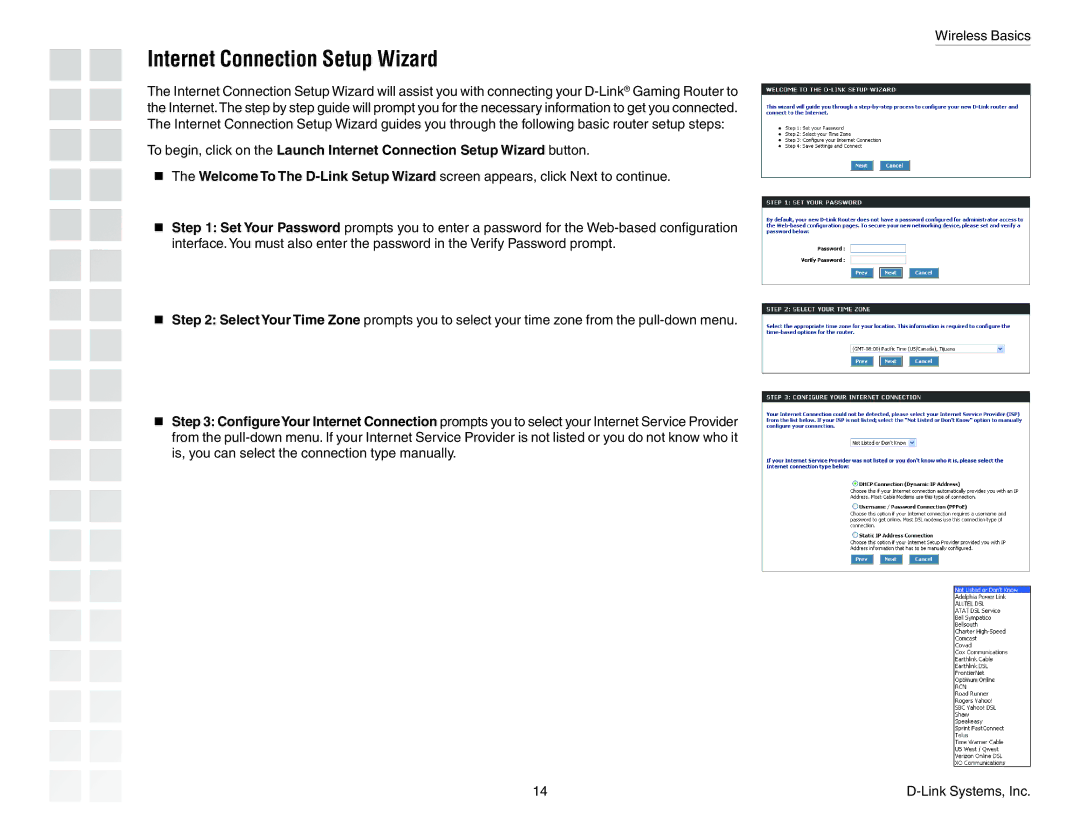 D-Link DGL-4300 manual Internet Connection Setup Wizard 