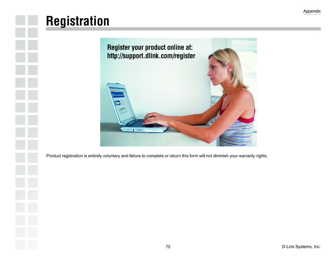 D-Link DGL-4300 manual Registration 