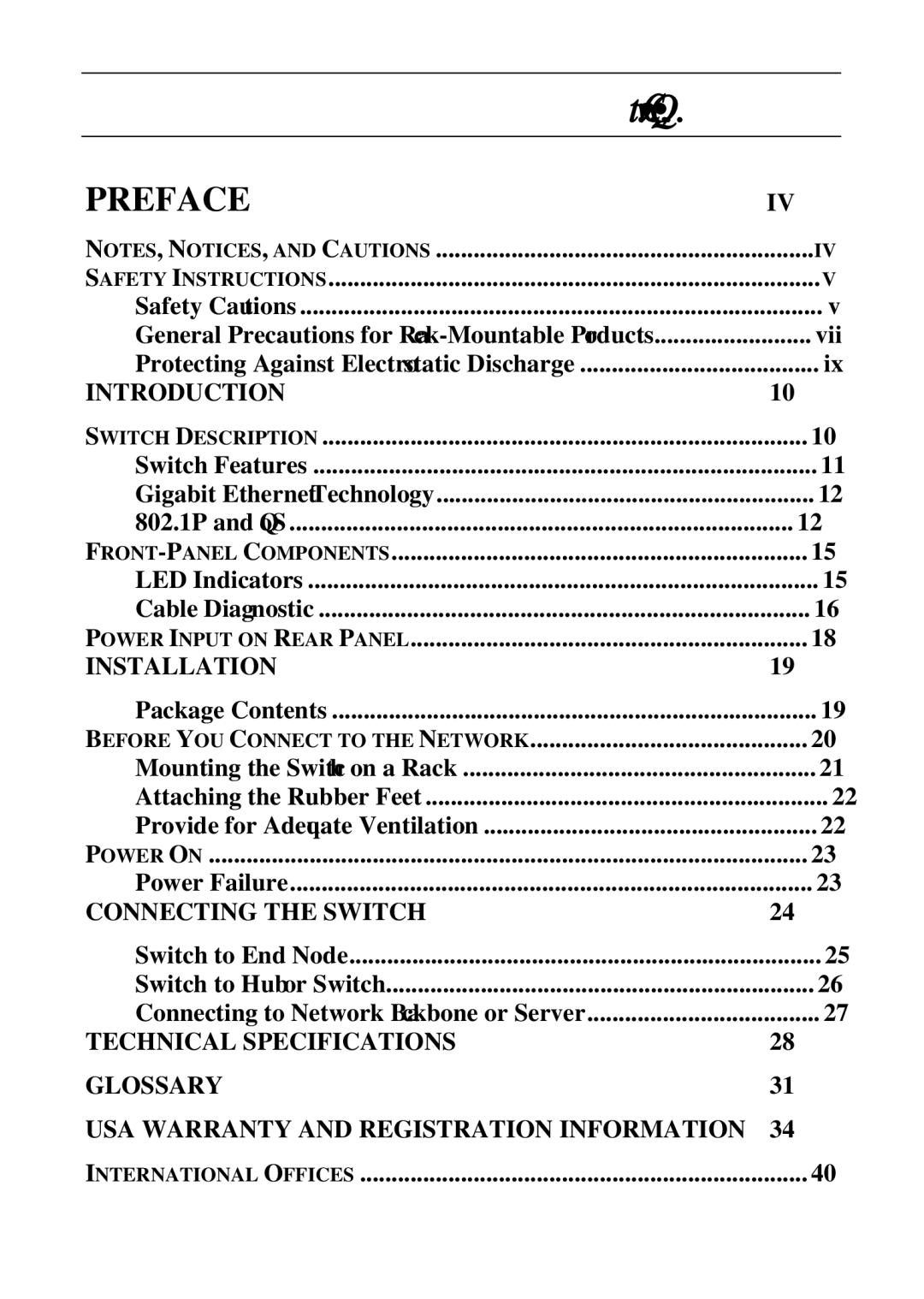 D-Link DGS-1016D, DGS-1024D manual Contents 