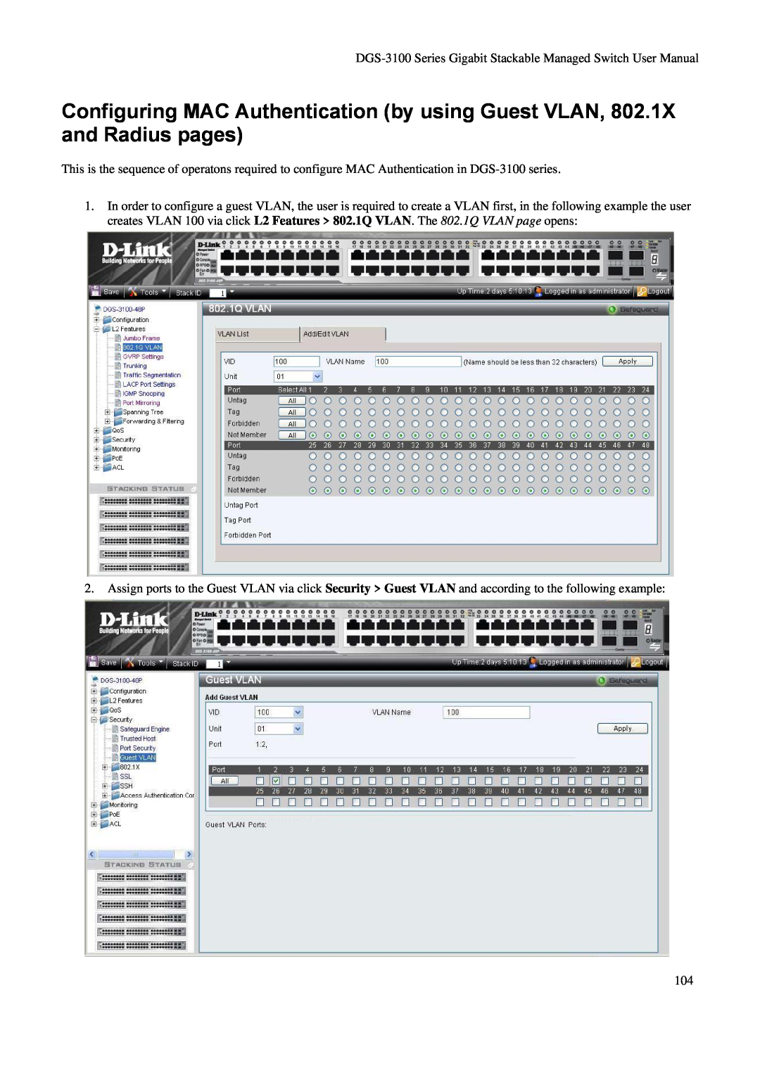 D-Link DGS-3100 user manual 