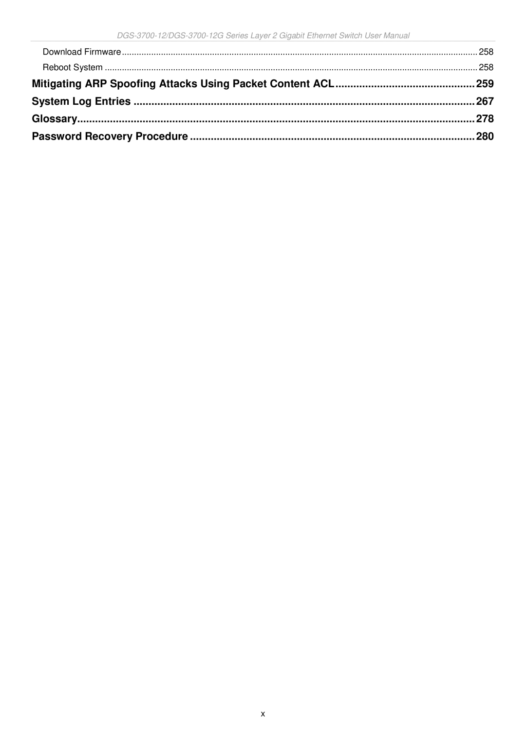 D-Link DGS-3700 user manual 258 