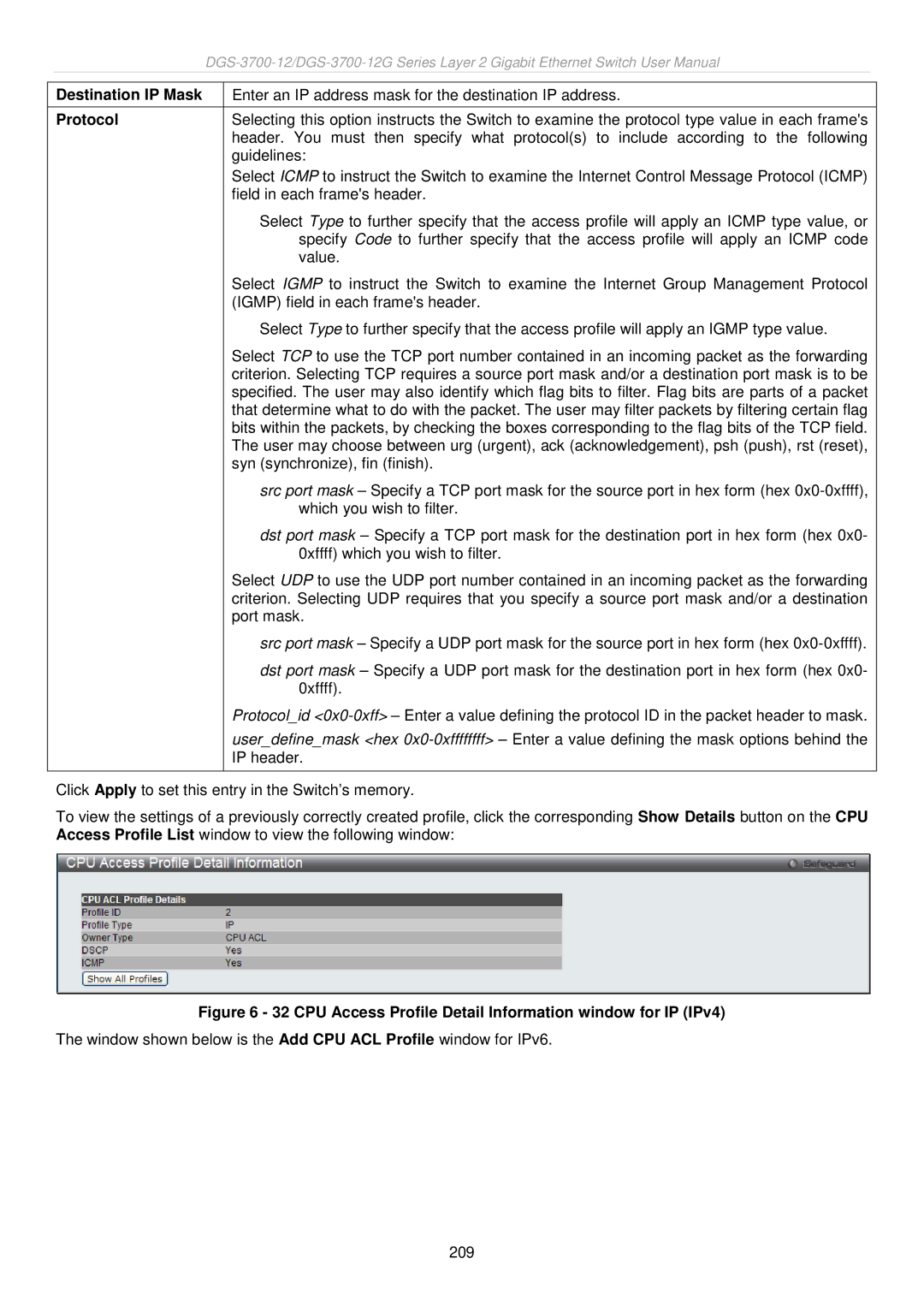 D-Link DGS-3700 user manual 209 