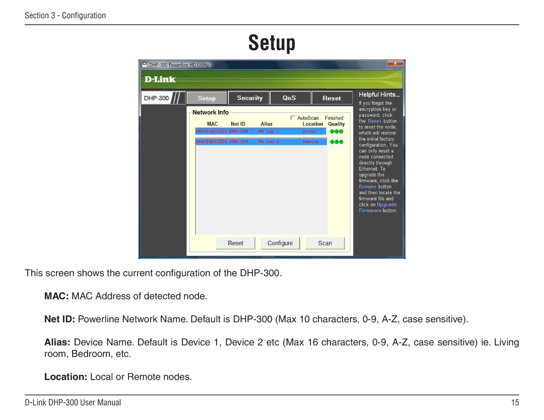 D-Link DHP-300 manual Setup 