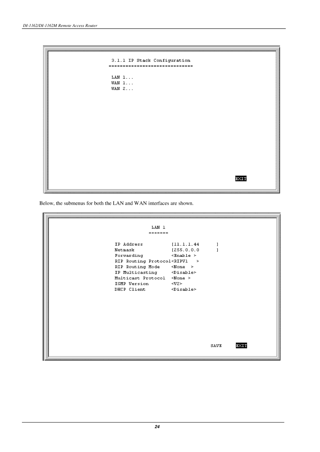 D-Link manual DI-1162/DI-1162M Remote Access Router 