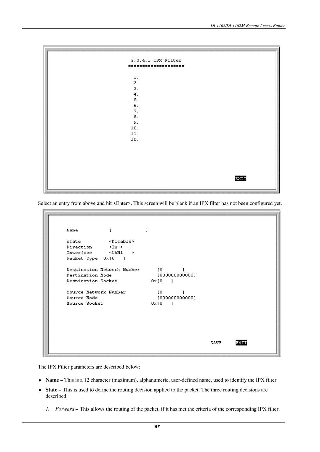 D-Link manual DI-1162/DI-1162M Remote Access Router 