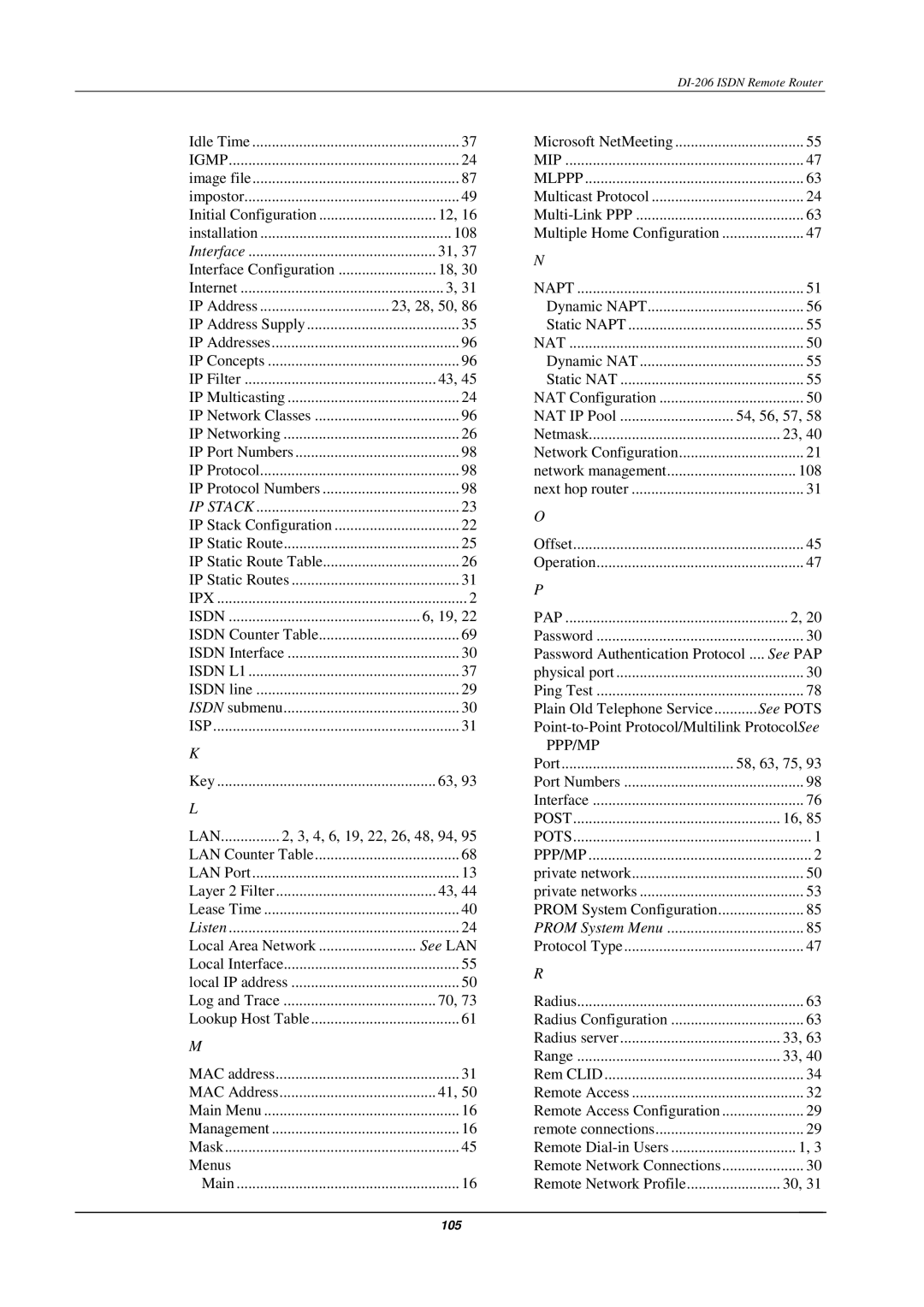 D-Link DI-206 manual See LAN 