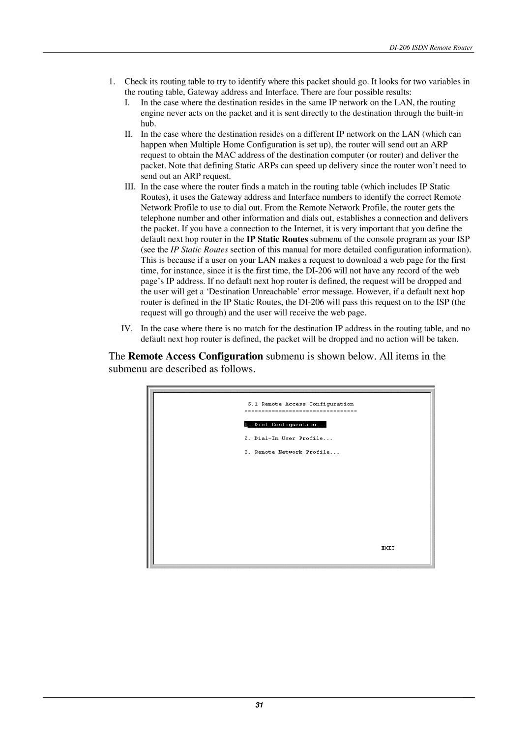 D-Link manual DI-206 Isdn Remote Router 