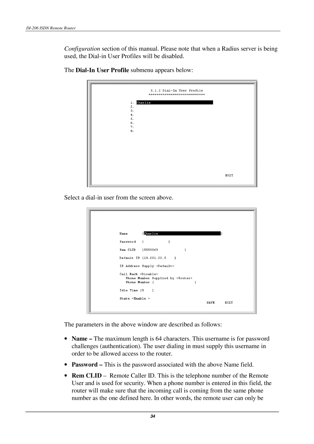 D-Link manual DI-206 Isdn Remote Router 