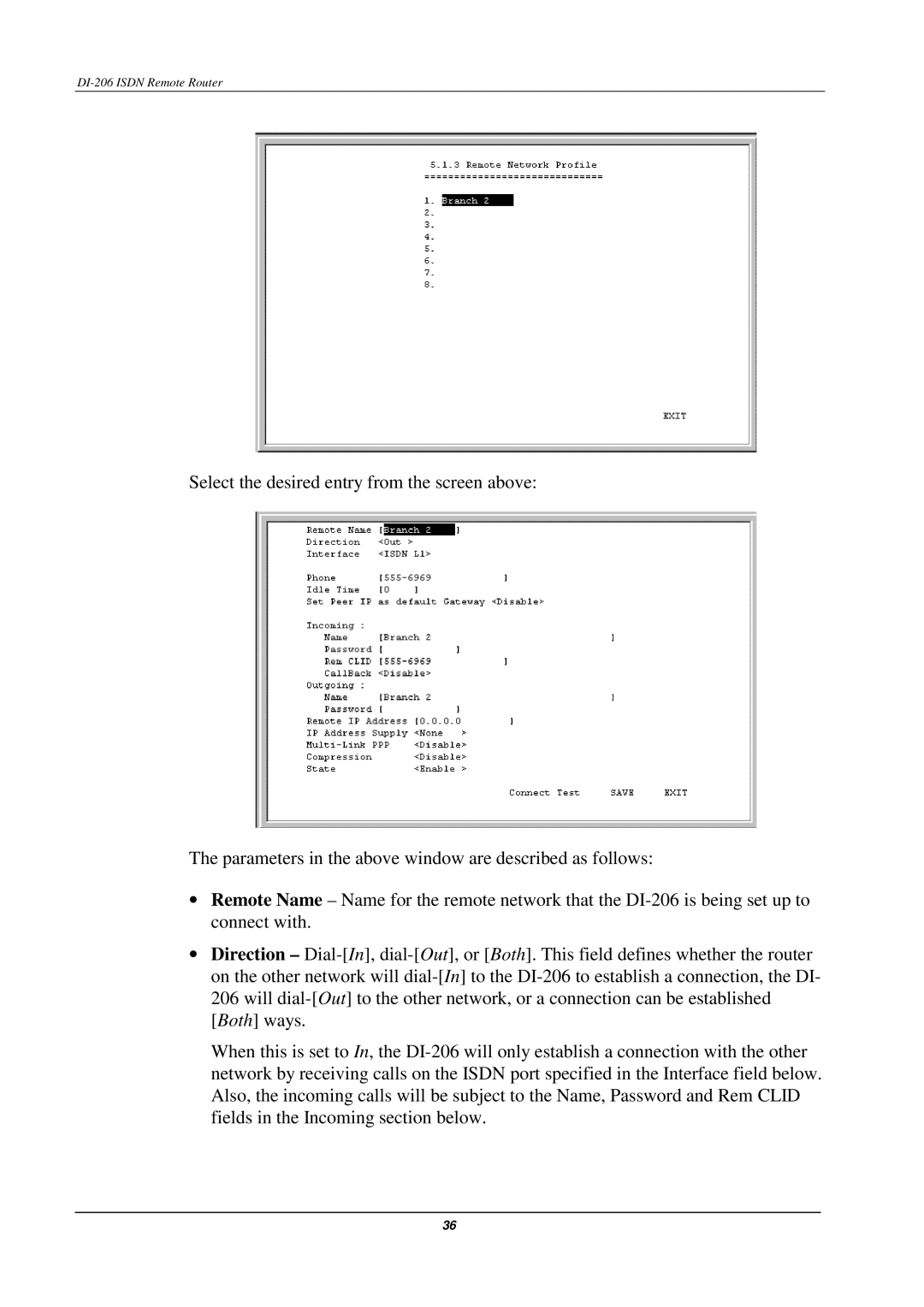 D-Link manual DI-206 Isdn Remote Router 