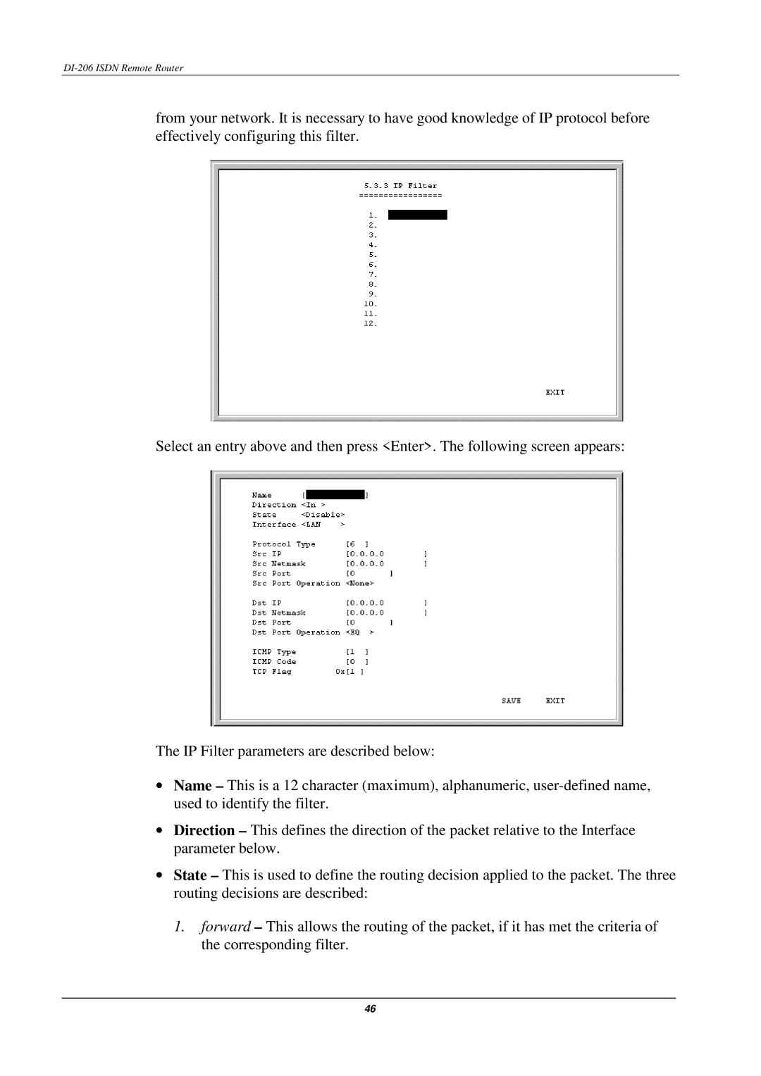 D-Link manual DI-206 Isdn Remote Router 