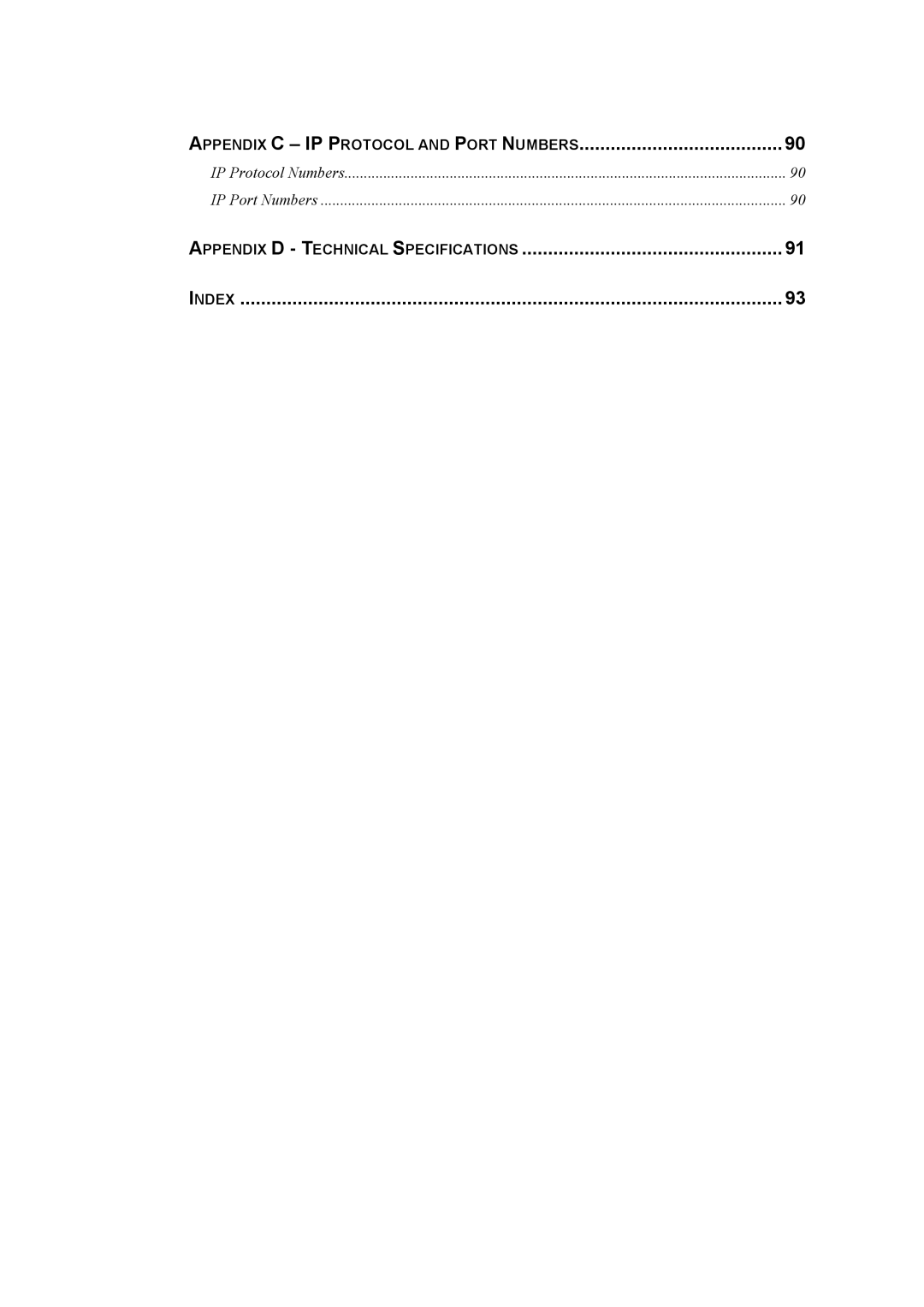 D-Link DI-304M manual Appendix C IP Protocol and Port Numbers 