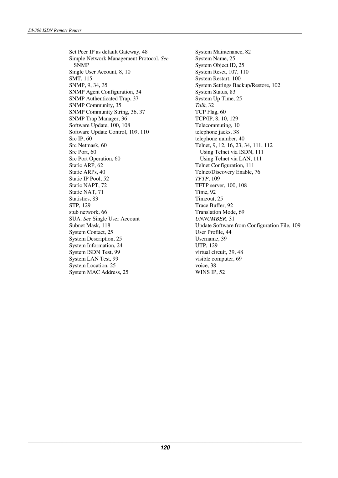 D-Link DI-308 manual 120 