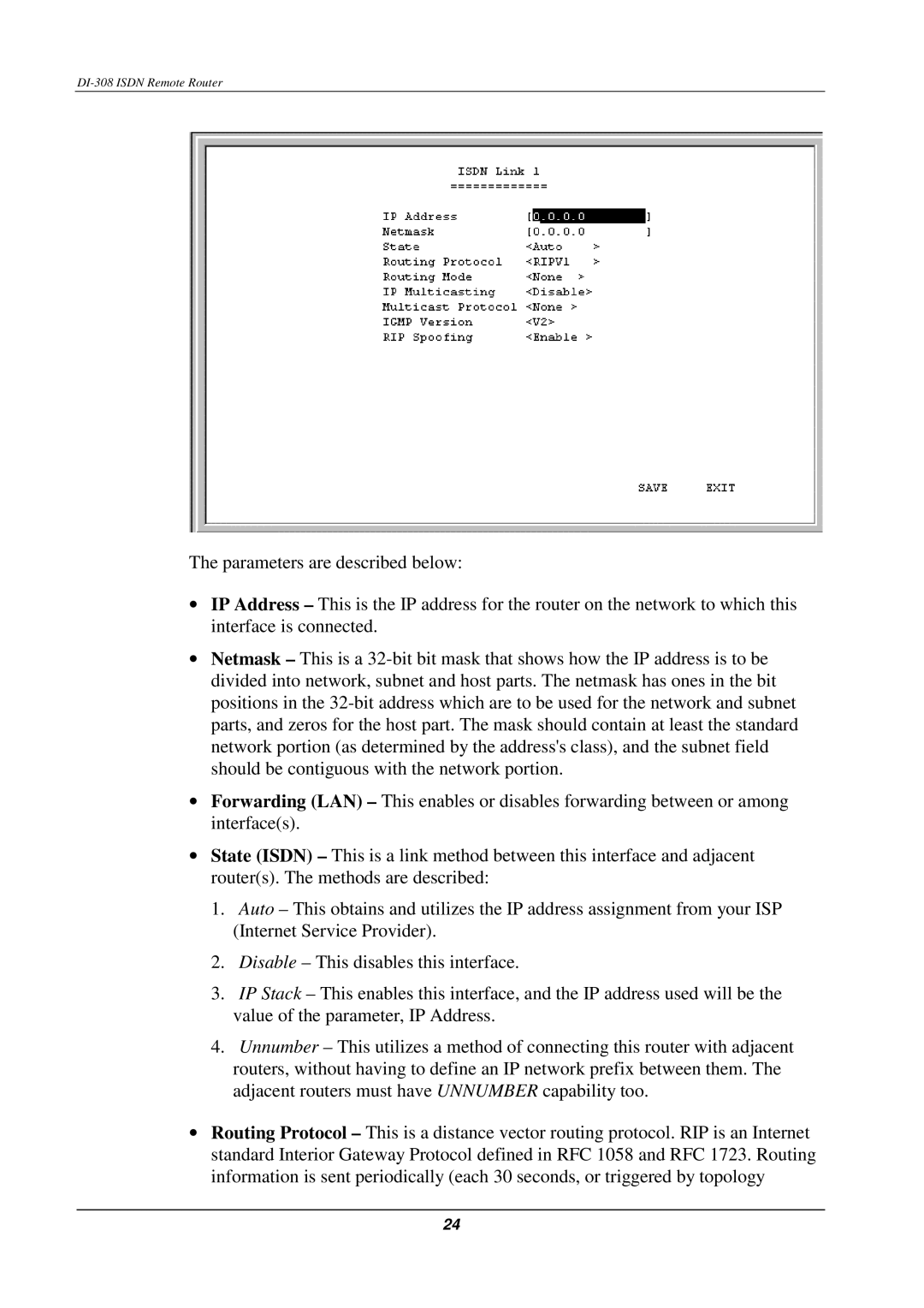 D-Link manual DI-308 Isdn Remote Router 