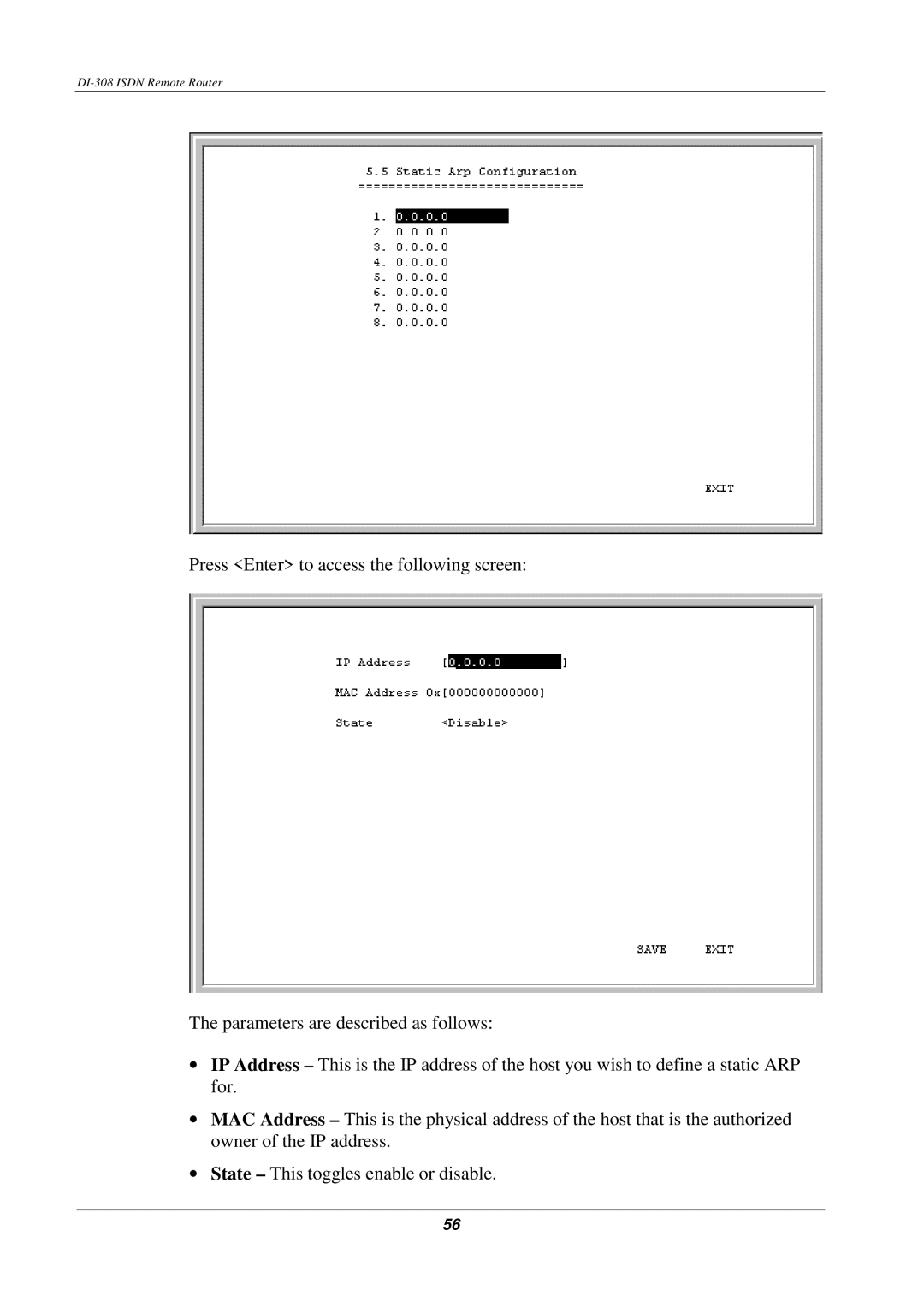 D-Link manual DI-308 Isdn Remote Router 