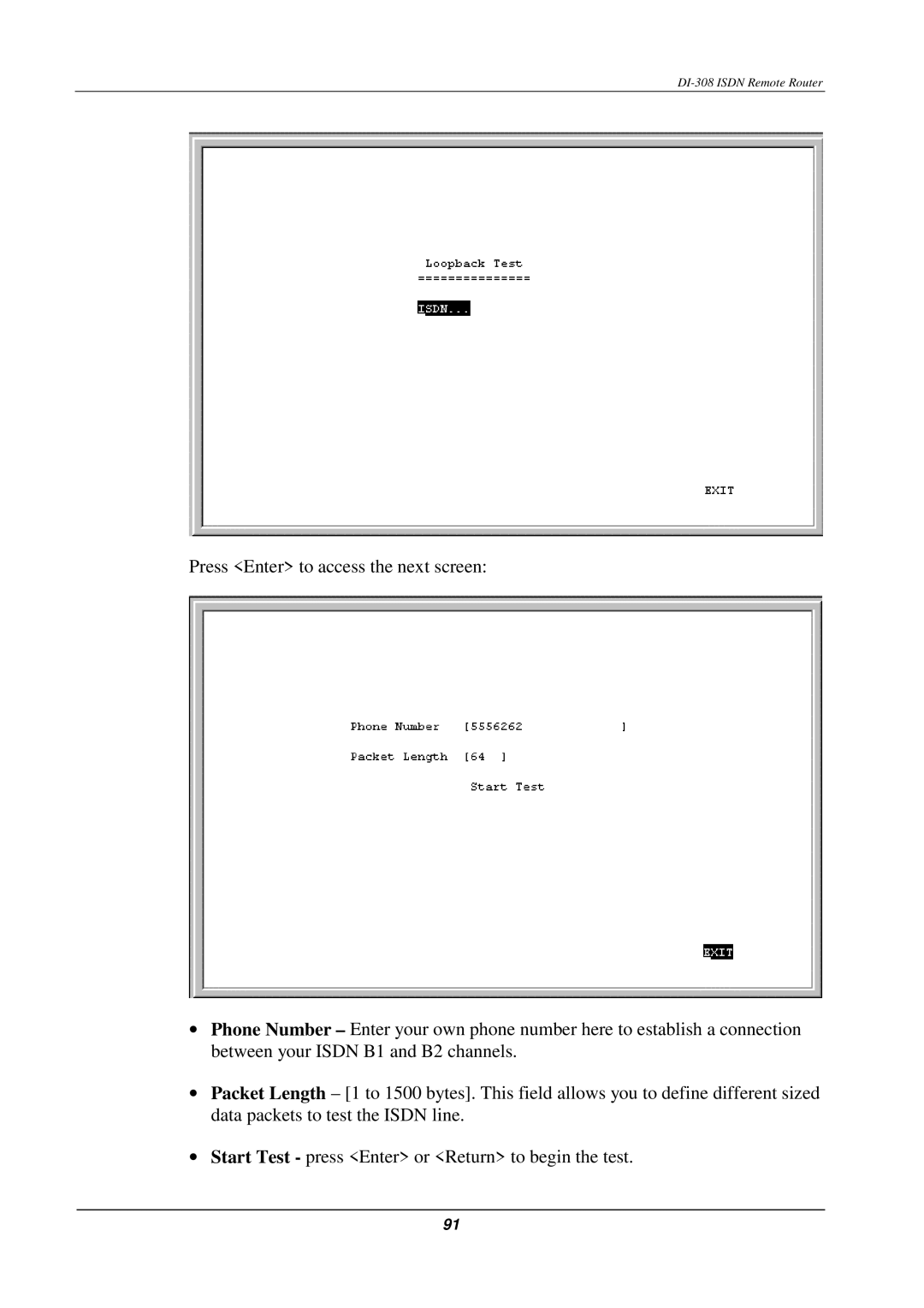 D-Link manual DI-308 Isdn Remote Router 