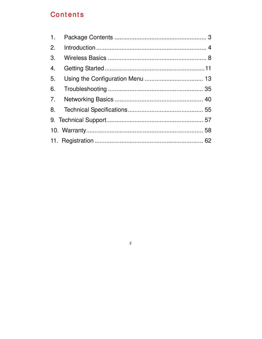 D-Link DI-514 manual Contents 