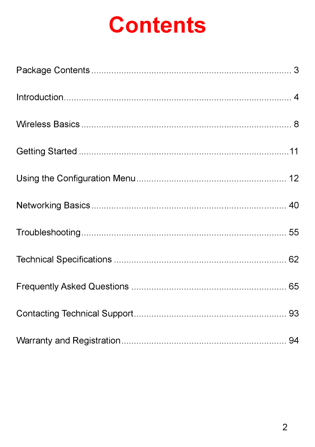 D-Link Di-524 manual Contents 