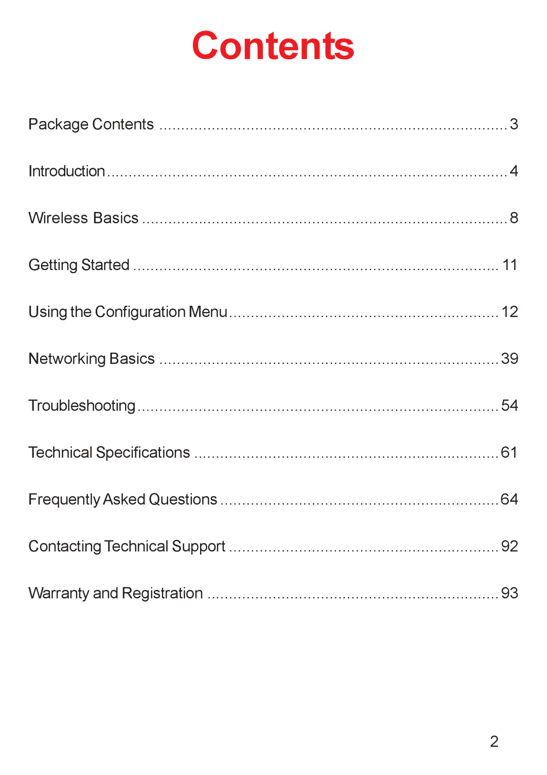 D-Link Di-524 manual Contents 